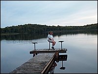 Mud Lake - Rosie on Dock.jpg.JPG