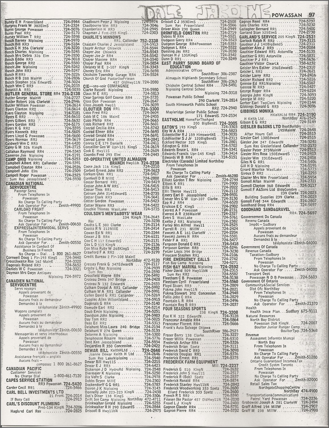 phone book wisconsin